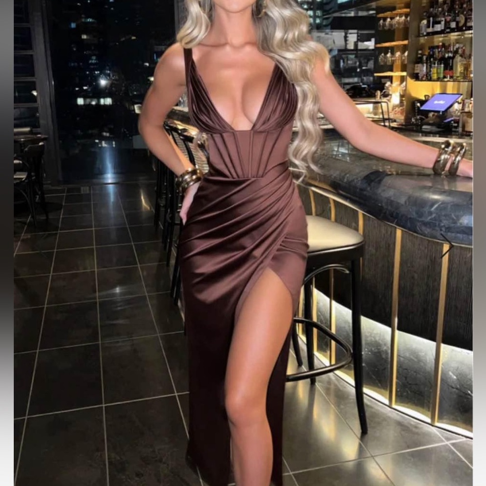 Babyboo brown corset dress